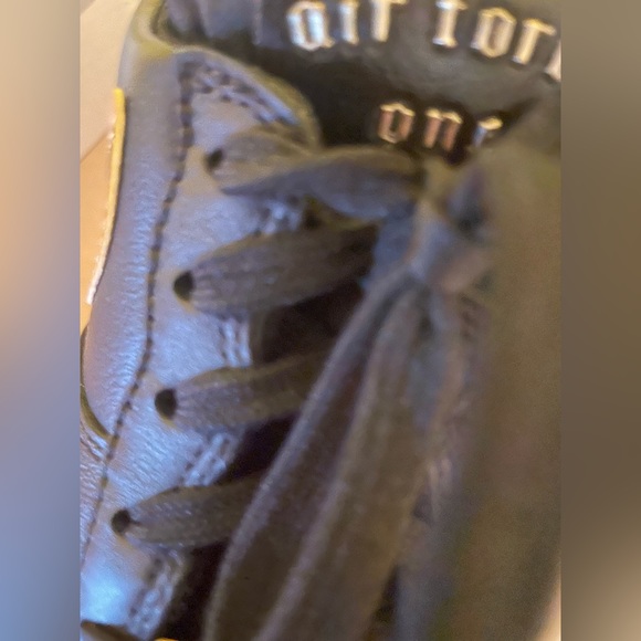 New In Box Nike Air Force One VTF Gold and Black slingback - Picture 7 of 10